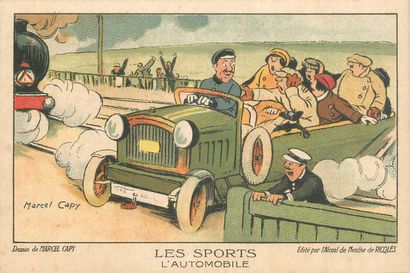 51 CHROMOS ET CARTES POSTALES RICQLES : Illustrateurs....
