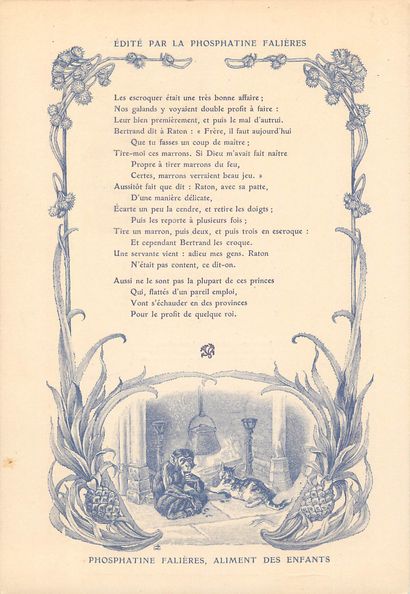 30 CHROMOS : Phosphatine Falières-Fables...