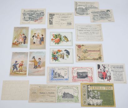 31 CHROMOS & CARTES PUB/REPRESENTANTS & DIVERS...