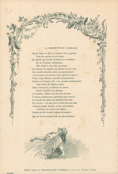 24 CHROMOS : Phosphatine Falières-Fables/Poésies...