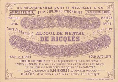 58 CHROMOS & CARTES POSTALES RICQLES : Les...