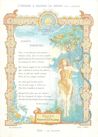 13 CHROMOS : Phosphatine Falières-Menus (vierge)-L'Orange...