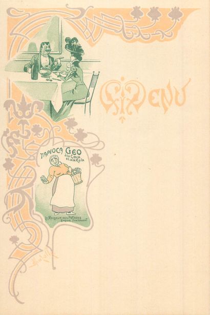 57 MENUS : Alimentaire. Divers Établissements...