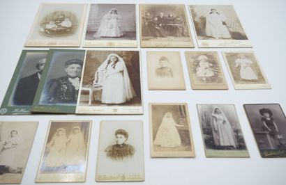 21 PHOTOGRAPHIES CARTES DE VISITE & PORTRAITS...
