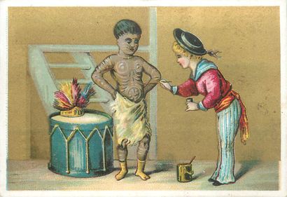 64 CHROMOS : Magasins. « L.Calvet Amiens-Enfants...