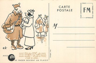61 CARTES POSTALES PUBLICITAIRES : Divers...