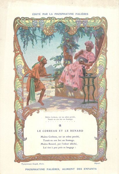 30 CHROMOS : Phosphatine Falières-Fables...