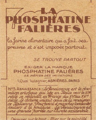 83 CHROMOS : La Phosphatine Falières. « 1-Le...