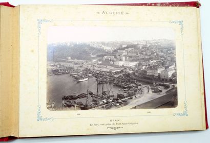 12 PHOTOGRAPHIES ALGERIE : Carnet avec reliure...