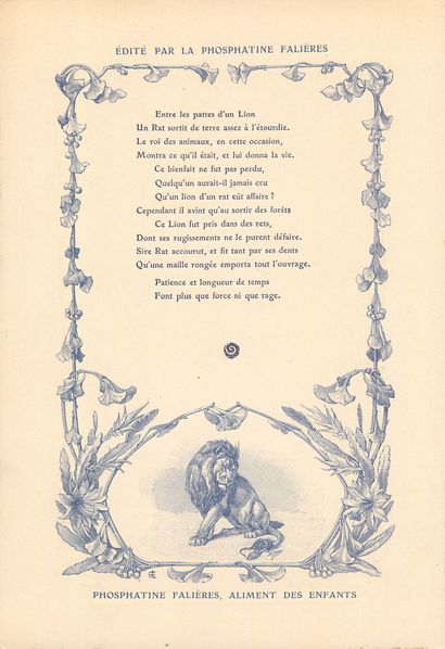 30 CHROMOS : Phosphatine Falières-Fables...
