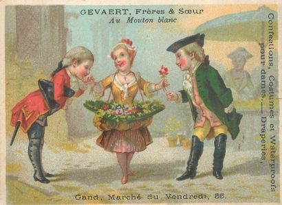 64 CHROMOS : Magasins. « L.Calvet Amiens-Enfants...