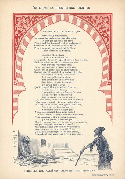 24 CHROMOS : Phosphatine Falières-Fables/Poésies...