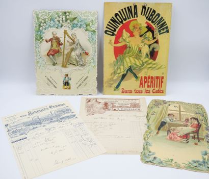 74 PAPIERS DIVERS : 2-Lettres manuscrites...