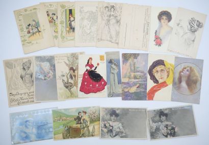 82 CARTES POSTALES FANTAISIES : Les Femmes....