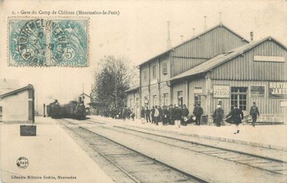 9 CARTES POSTALES GARES & TRAINS : Petite...
