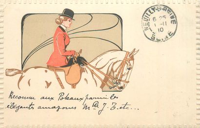 26 CARTES POSTALES LES CHEVAUX : Fantaisies,...