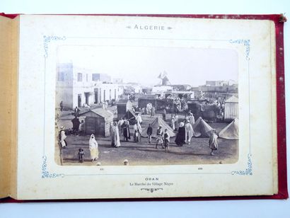12 PHOTOGRAPHIES ALGERIE : Carnet avec reliure...