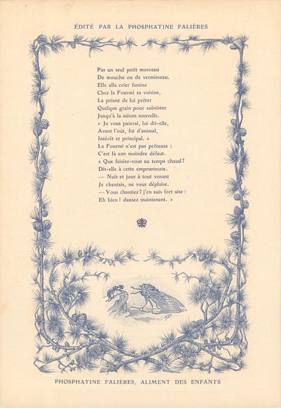 30 CHROMOS : Phosphatine Falières-Fables...