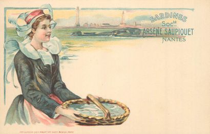 61 CARTES POSTALES PUBLICITAIRES : Divers...