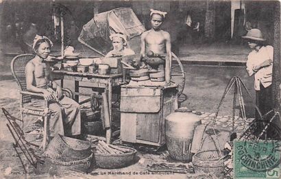 7 CARTES POSTALES INDOCHINE : Métiers Ambulants....