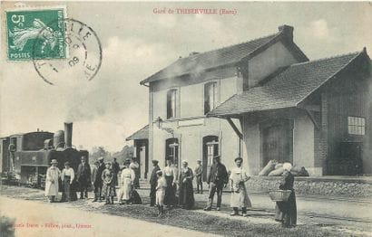 9 CARTES POSTALES GARES & TRAINS : Petite...