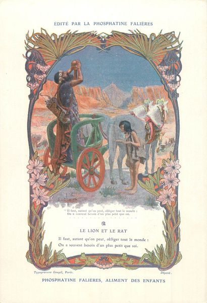 30 CHROMOS : Phosphatine Falières-Fables...
