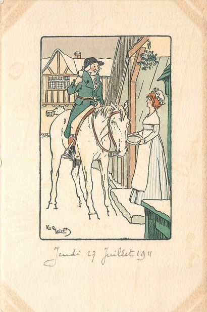 26 CARTES POSTALES LES CHEVAUX : Fantaisies,...