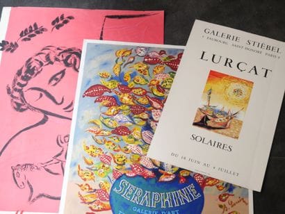 AFFICHES. Ensemble de 4 Affiches.
Lorjou...