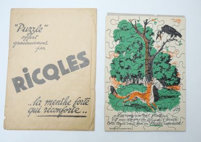44 CHROMOS ET DOCUMENTS RICQLES : Carnet-Souvenir...