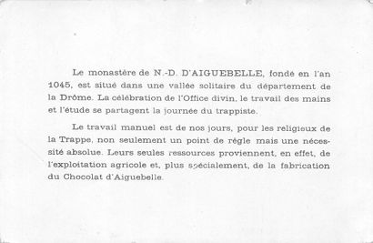 57 CHROMOS : Chocolaterie D'Aiguebelle. «...