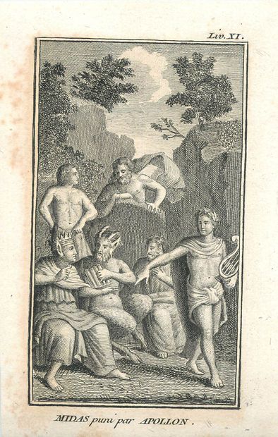 16 Lithographies - Métamorphoses d'Ovide.
La...