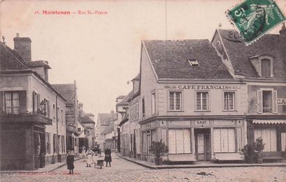 7 CARTES POSTALES COMMERCES : Hôtels-Restaurants-Cafés...