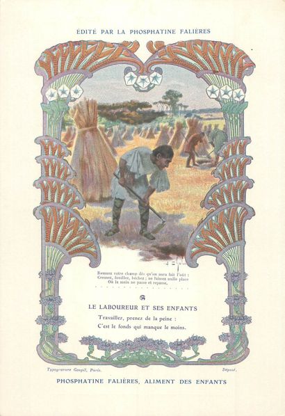 30 CHROMOS : Phosphatine Falières-Fables...