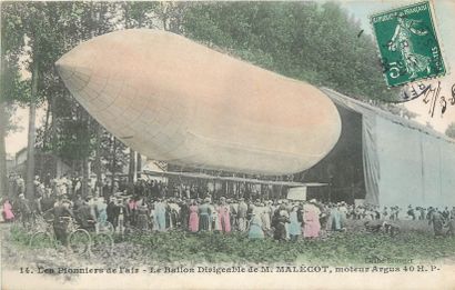 38 CARTES POSTALES LOCOMOTION AERIENNE :...