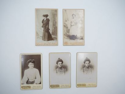 21 PHOTOGRAPHIES CARTES DE VISITE & PORTRAITS...