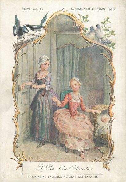 24 CHROMOS : Phosphatine Falières-Fables/Poésies...