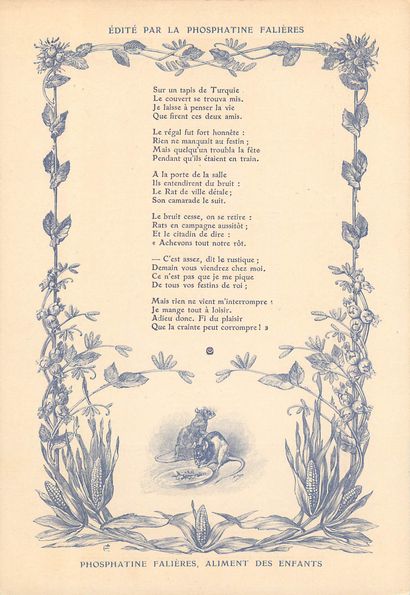 30 CHROMOS : Phosphatine Falières-Fables...