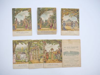 7 CHROMOS - SYSTEME - AU BON MARCHE : Lithographie...