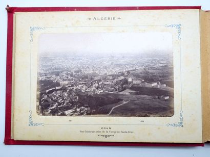 12 PHOTOGRAPHIES ALGERIE : Carnet avec reliure...