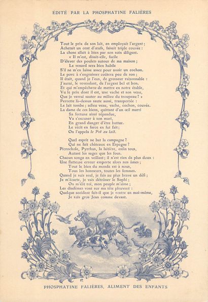 30 CHROMOS : Phosphatine Falières-Fables...