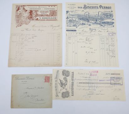 74 PAPIERS DIVERS : 2-Lettres manuscrites...