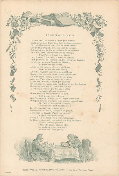 24 CHROMOS : Phosphatine Falières-Fables/Poésies...