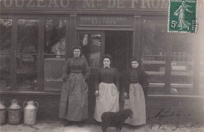 7 CARTES POSTALES COMMERCES : Alimentaire...