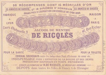 58 CHROMOS & CARTES POSTALES RICQLES : Les...