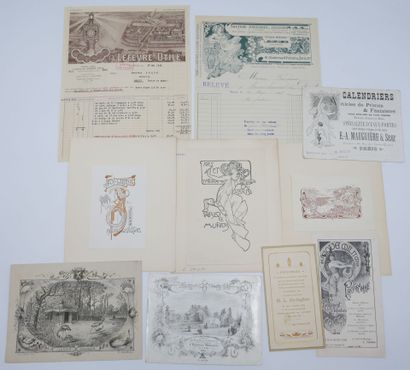 74 PAPIERS DIVERS : 2-Lettres manuscrites...