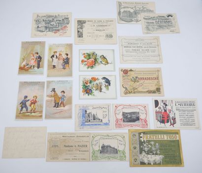 31 CHROMOS & CARTES PUB/REPRESENTANTS & DIVERS...