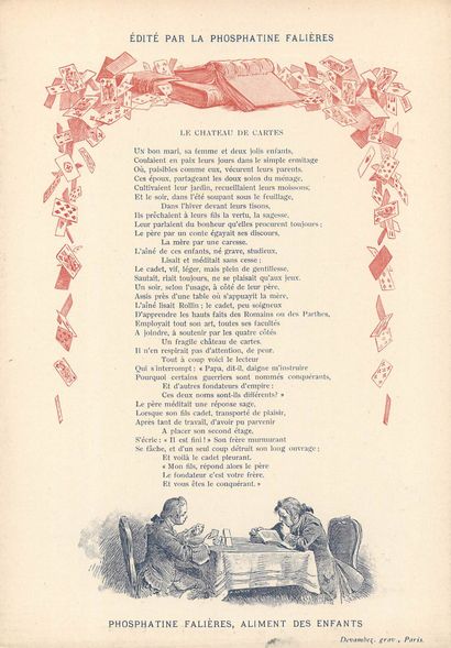 24 CHROMOS : Phosphatine Falières-Fables/Poésies...