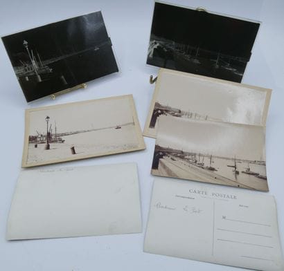 30 PHOTOGRAPHIES : 8 plaques de Verre et...