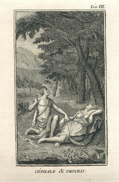 16 Lithographies - Métamorphoses d'Ovide.
La...