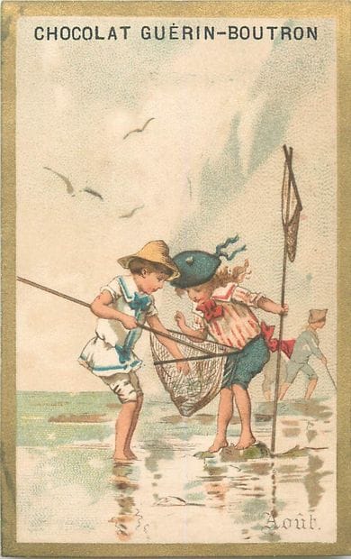 57 Chromos - Chocolat Guérin-Boutron.
Bordure...